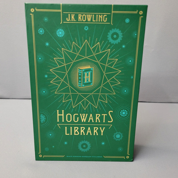 Hogwarts Library Box Set J.K. Rowling Hardcover Tales Beedle Bard Fantastic Book - Picture 2 of 16